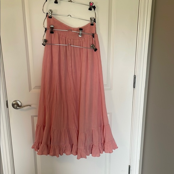 American Eagle Outfitters Pink Maxi A-Line Skirt - Picture 6 of 6